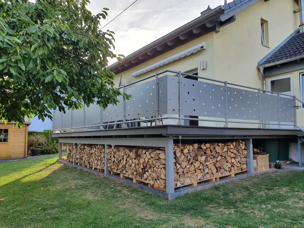 Geländer Sichtschutz Terrasse