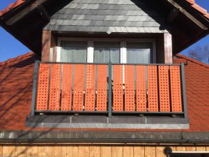 Geländerfüllung pulverbeschichtet