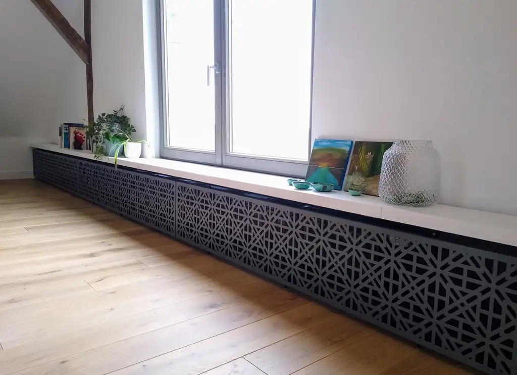 Heizkörperverkleidung modern Metall