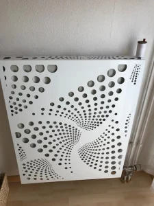 Heizkörperverkleidung modern Seifenblasenfächer
