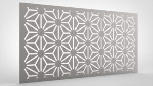 Lochblech Edelstahl Muster Blüten abstrakt klein