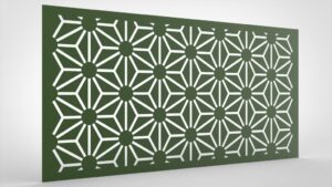 Lochblech Grün Muster Blüten abstrakt klein