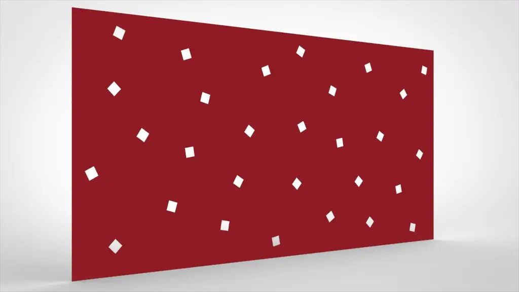 Lochblech Rot Muster Quadrat 40 wild