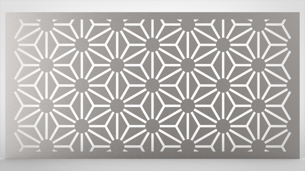 Lochblech Muster Blüten abstrakt klein